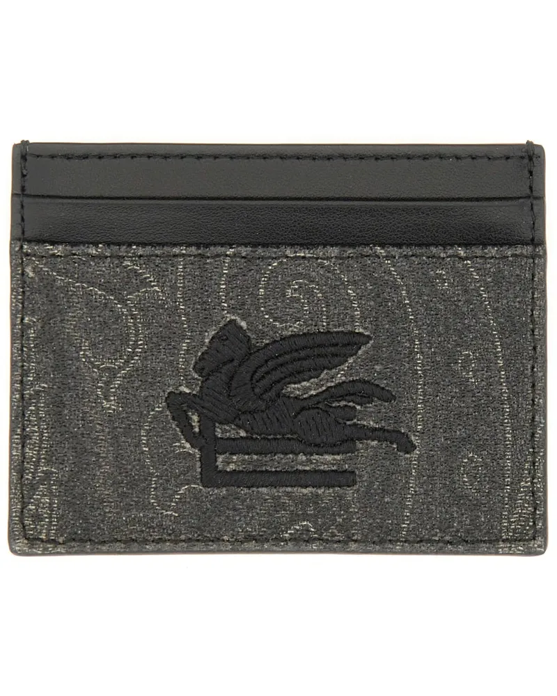 Etro Kartenhalter "Arnica" mit Pegasus Black