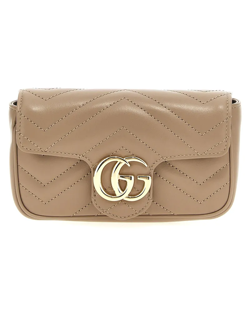 Gucci Gg Marmont“ Mini-Umhängetasche Beige