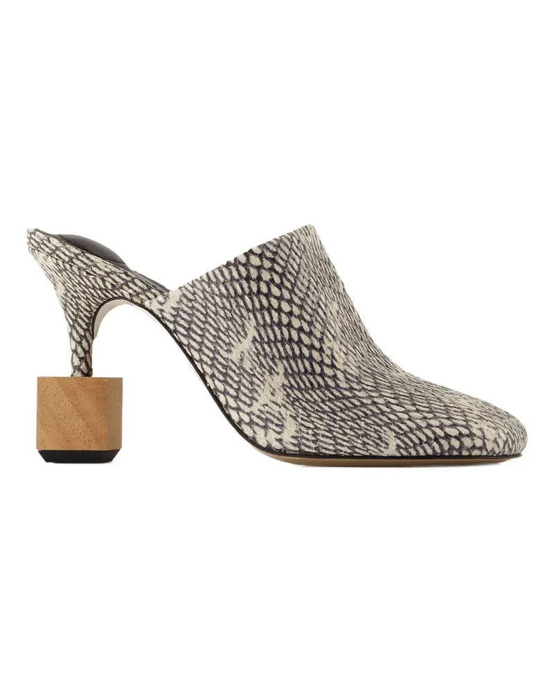 Jacquemus Les Mules Bisou  Leder Tierdruck Printed