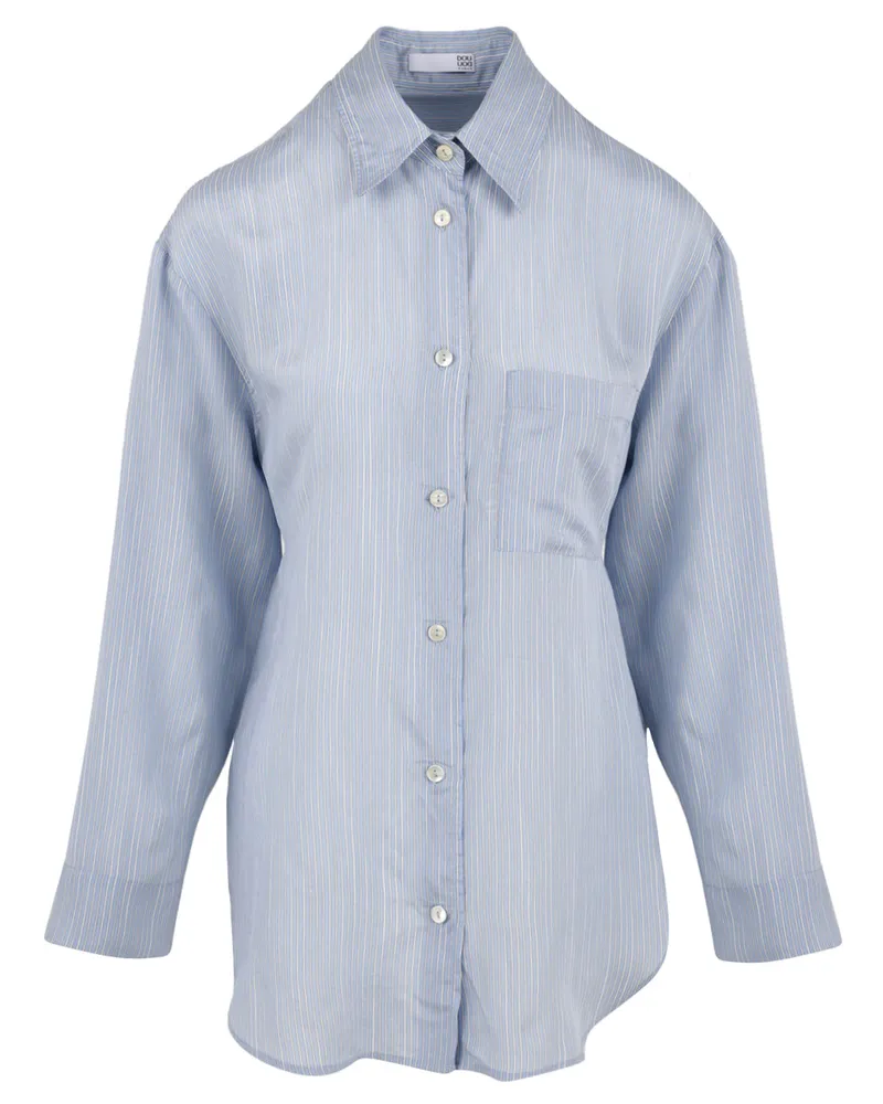 DOUUOD Shirts klare blau Clear