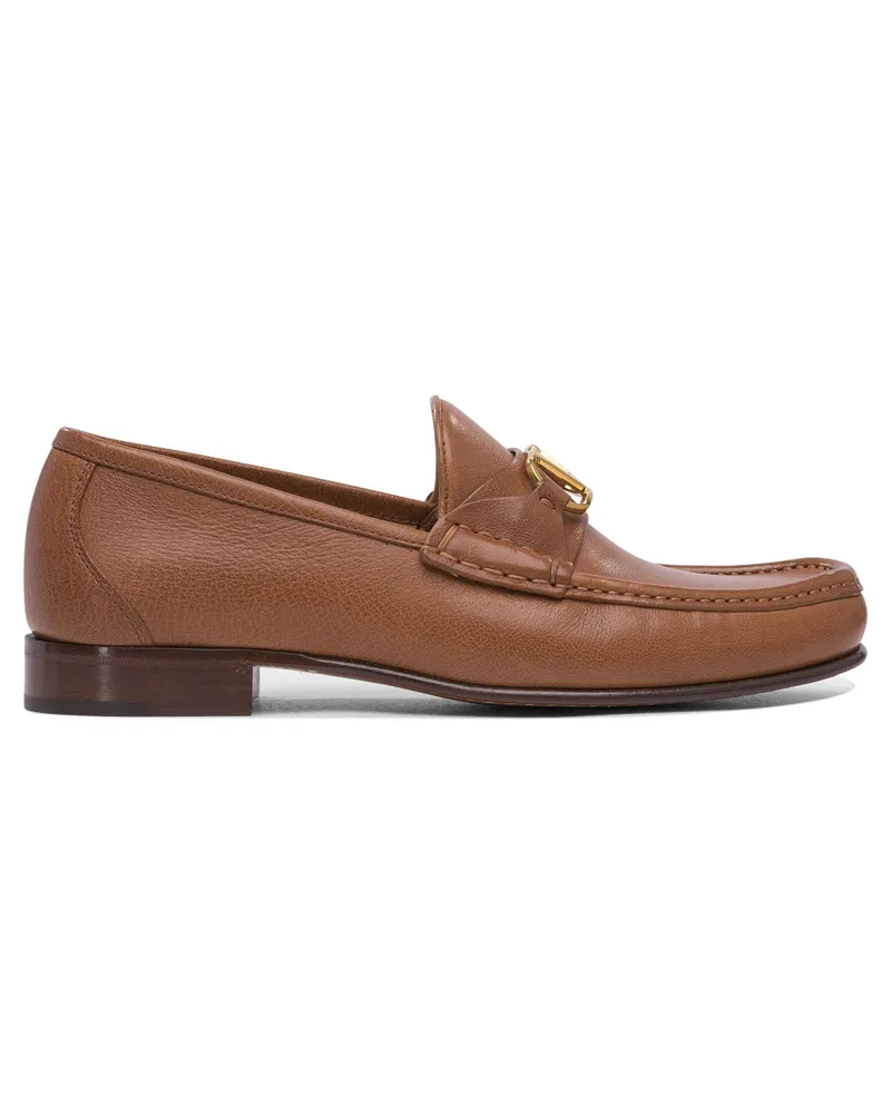 Valentino Garavani V Logo Signature“ 20-mm-Loafer Brown