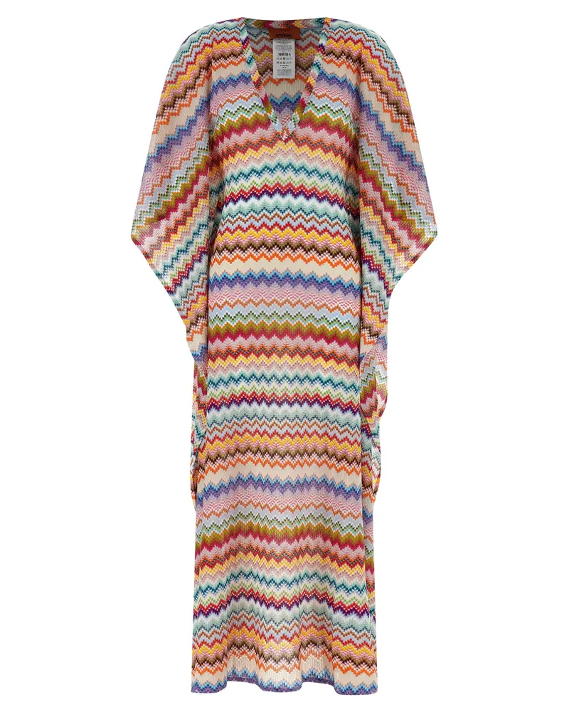Missoni Zickzack-Strickkleid Multicolor
