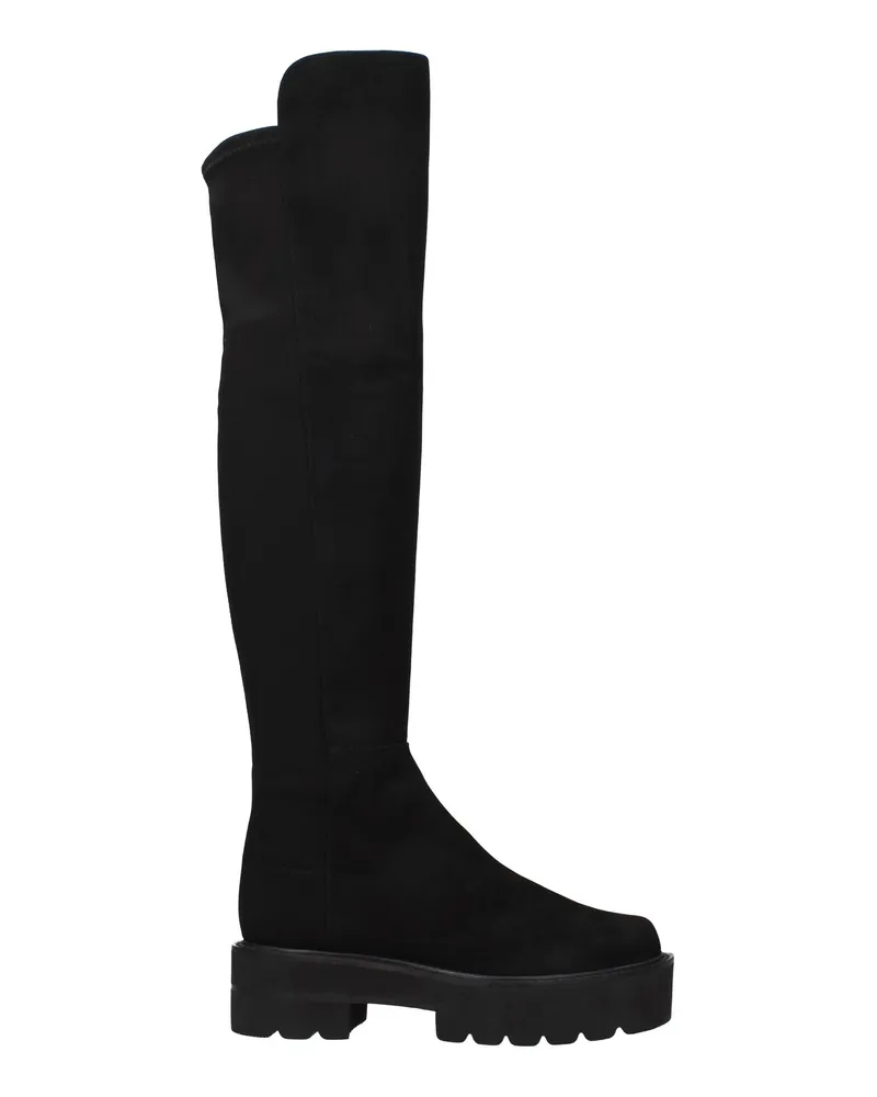 Stuart Weitzman 5050 Stiefel Damens Wildleder Schwarz -