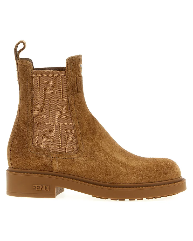 Fendi Fendi Filo' Knöchelstiefel Brown