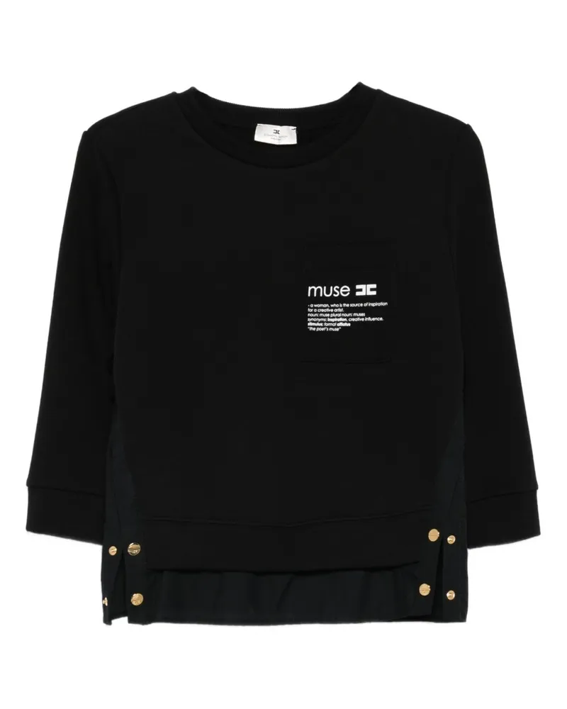 Elisabetta Franchi Pullover schwarz Black