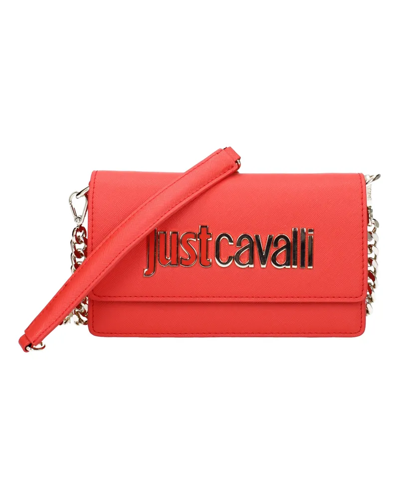 Just Cavalli Nur Cavalli -Umhängetaschen Frauen Polyester Rot/Korallen -