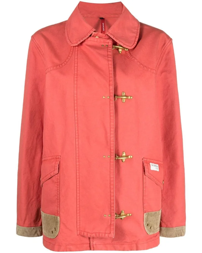 Fay Cotton 4 Hooks Jacke Red