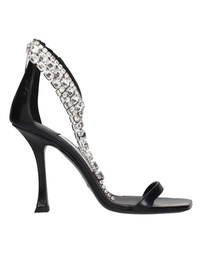 Jimmy Choo Verity Damens Sandalen aus schwarzem Leder -
