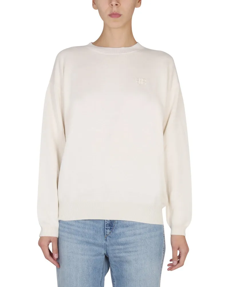 Ballantyne Hemd mit gesticktem Logo White