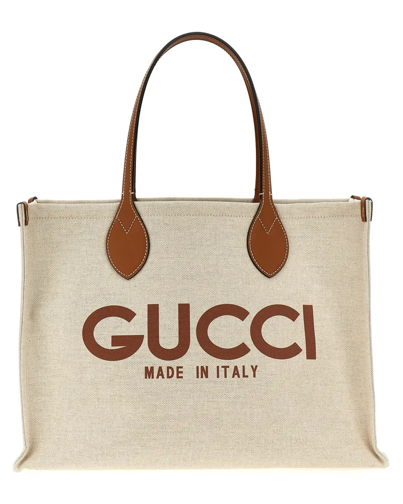 Gucci Einkaufstasche mit -Logo Beige
