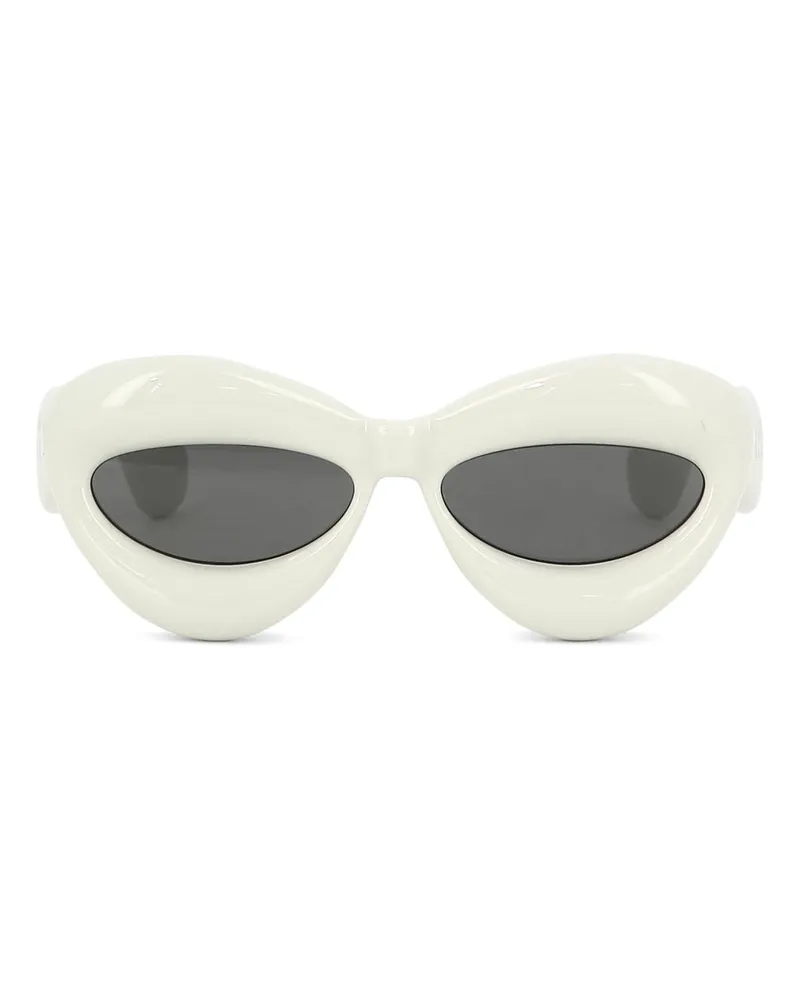 Loewe Aufgeblasene Cateye-Sonnenbrille White