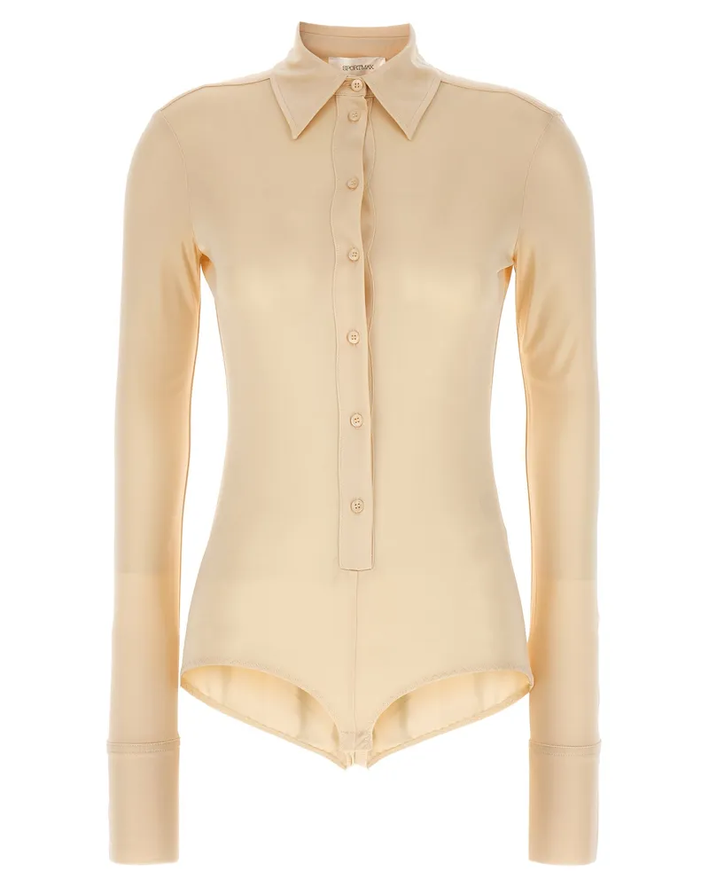 SPORTMAX Pera' Bodysuit Beige