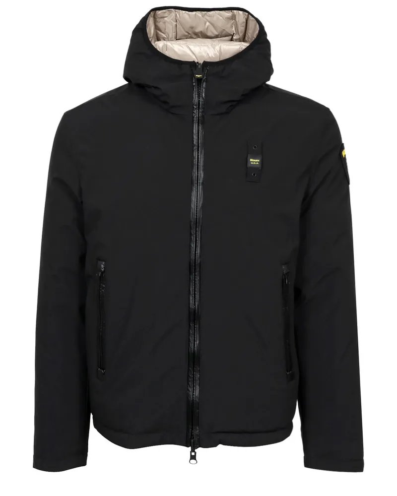 Blauer mäntel Nero+beige
