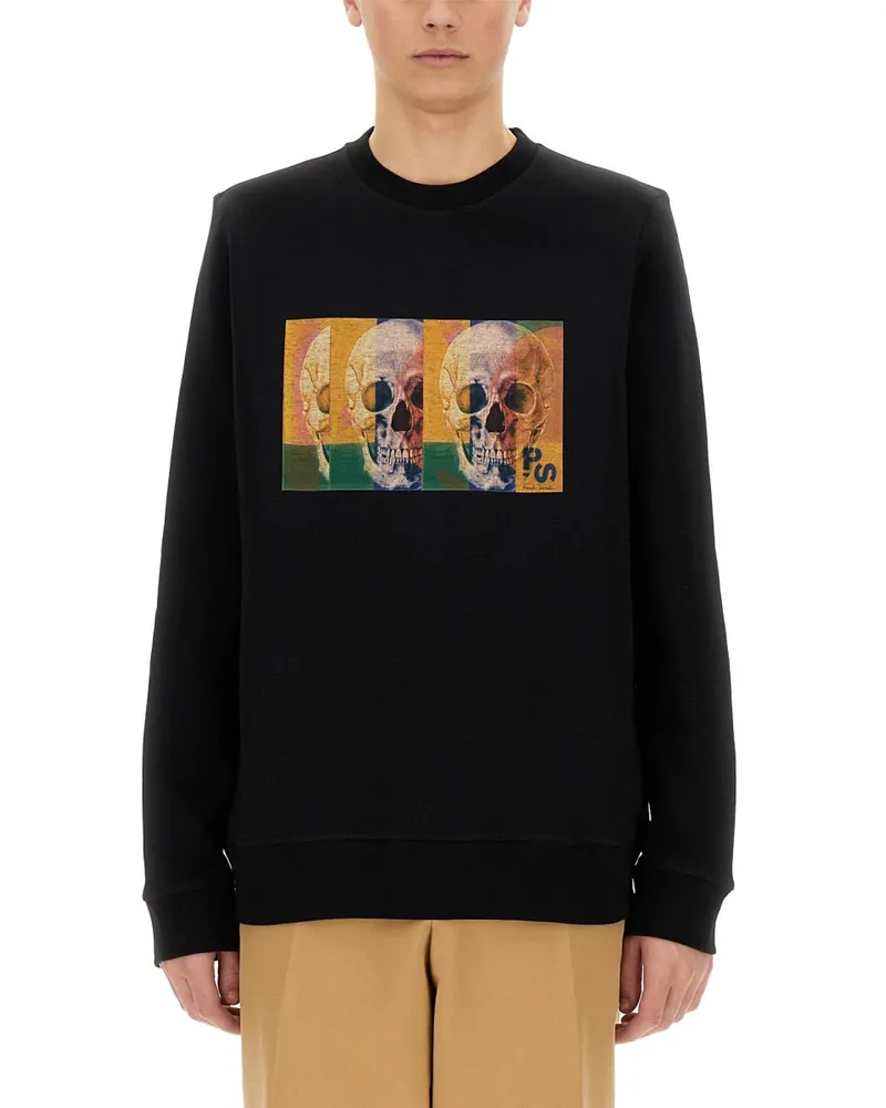 Paul Smith PS von Paul Smith "Skull Square" Sweatshirt Black