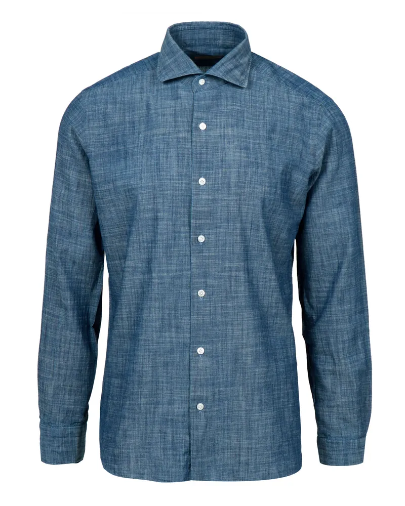 BARBA Hemden blau Blue