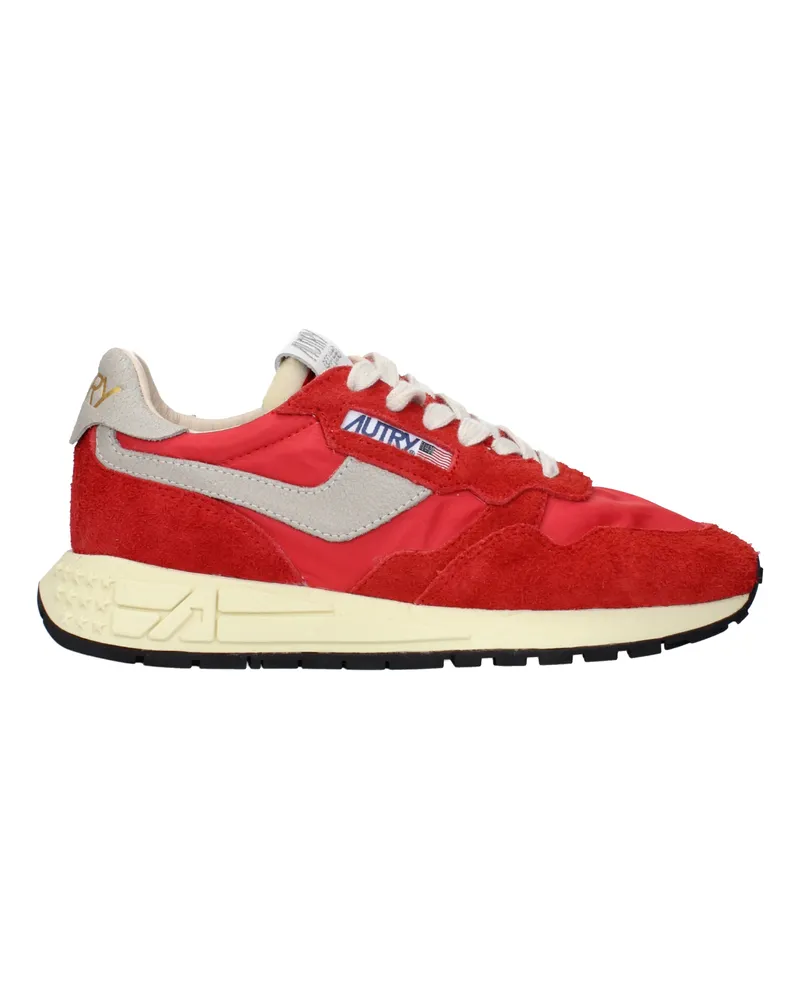 AUTRY Sneakers Reelwind Damens Stoff Rot/Grau -