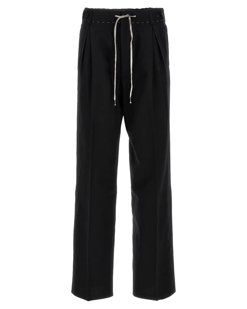 Maison Margiela Kordelstringhose mit Darts Black
