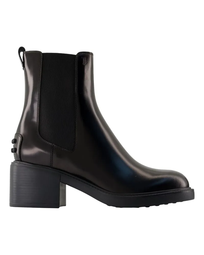 TOD'S Stivaletto -Knöchelstiefel Tod 's Lederschwarz Black