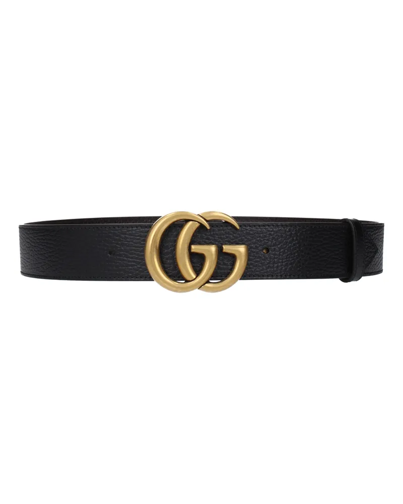 Gucci Herrens Gürtel Leder Schwarz/Braun -