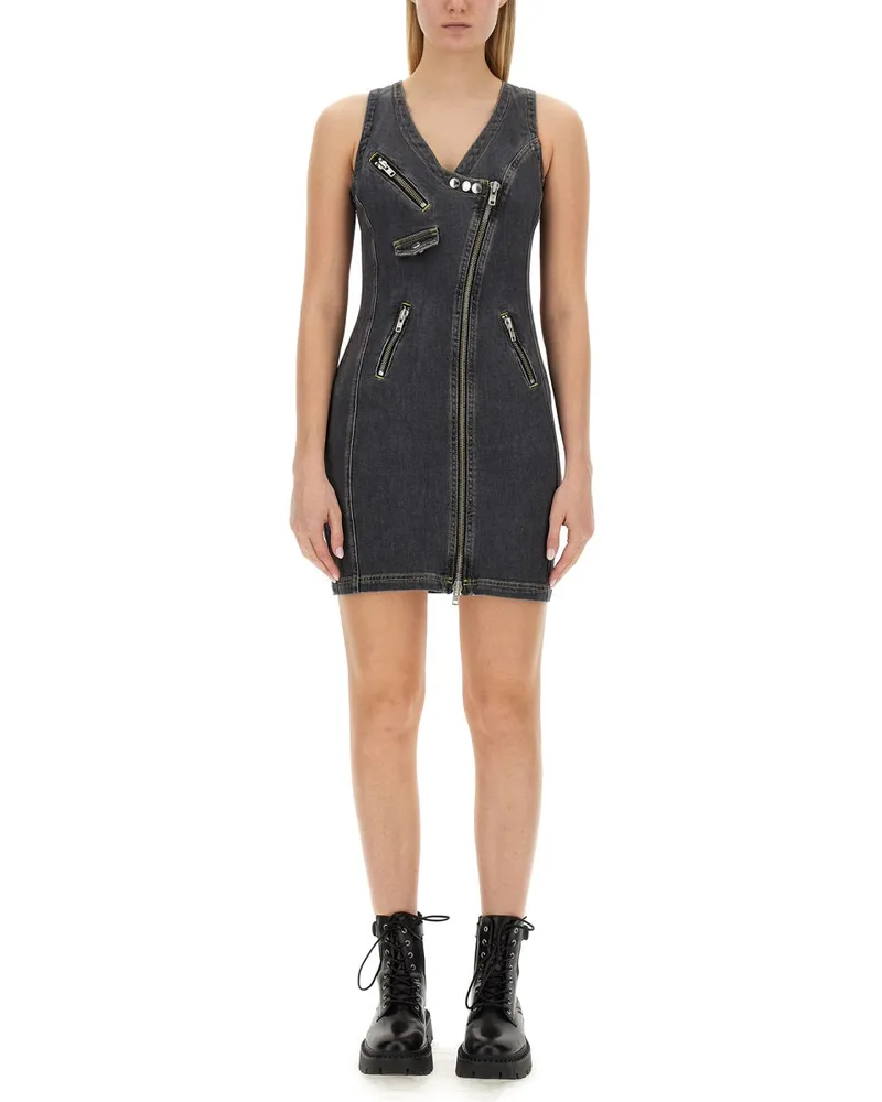 Moschino Moschino -Jeans Mini -Kleid Black