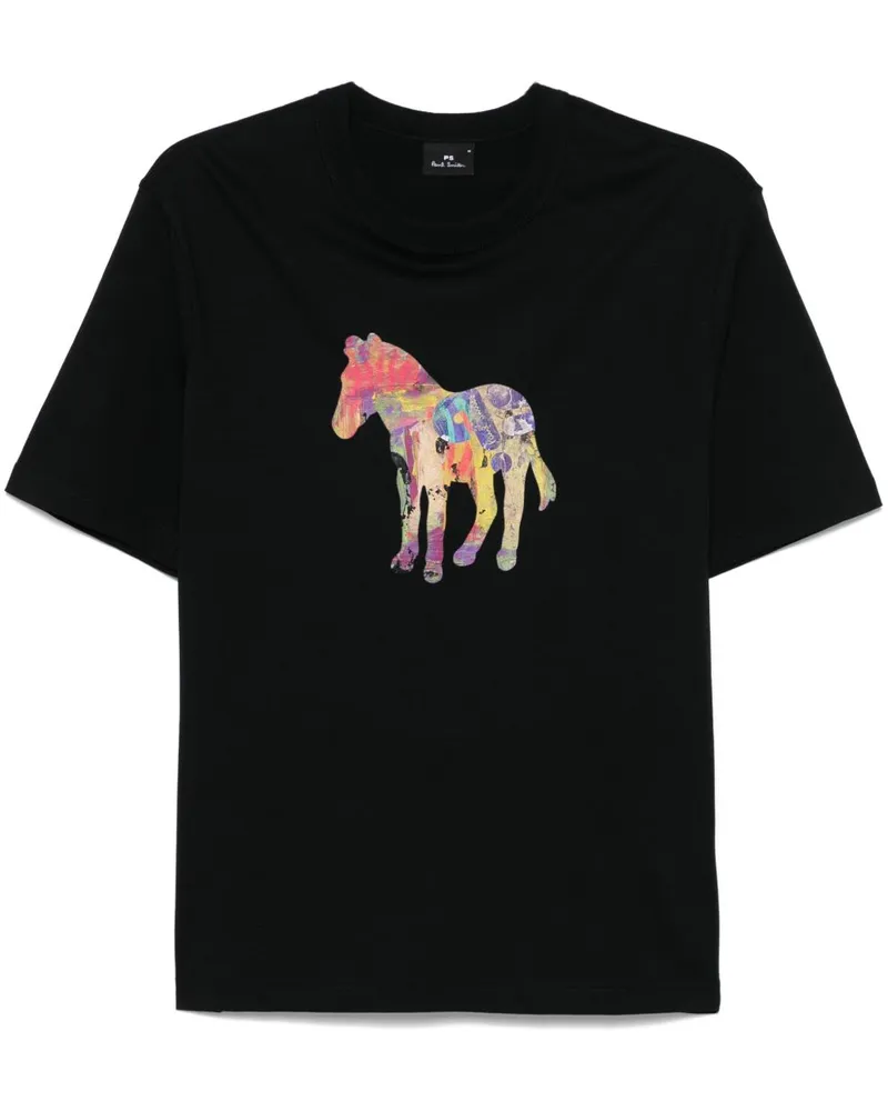 Paul Smith PS von Paul Smith Zebra Craft Cotton T -Shirt Black