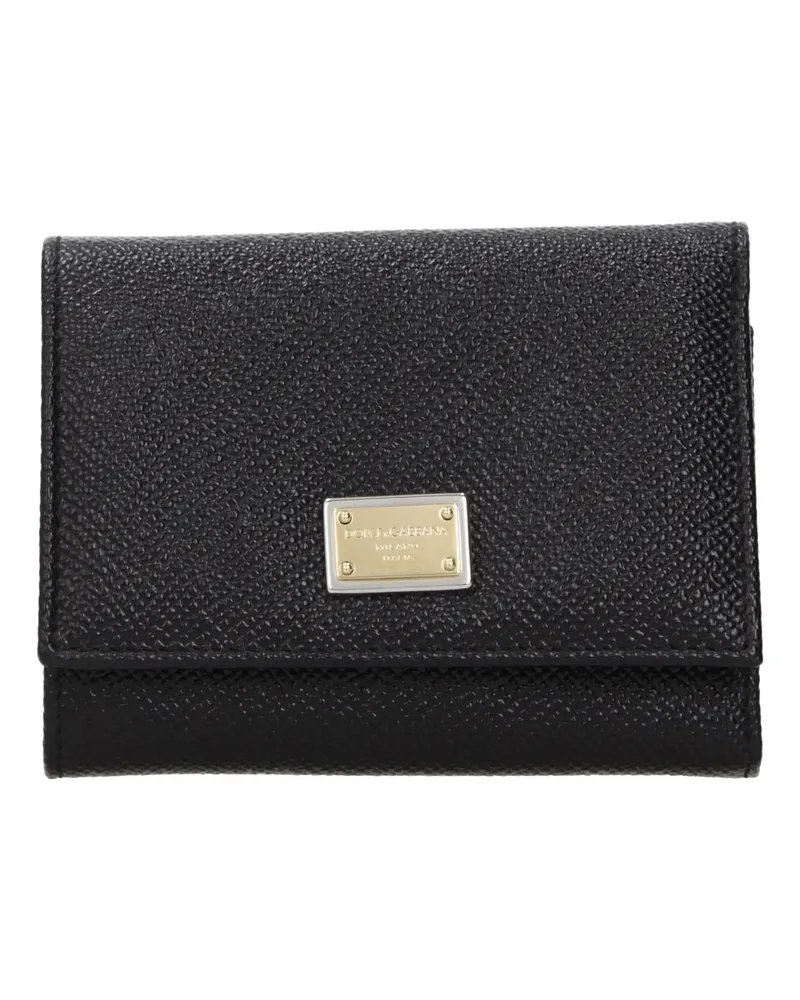 Dolce & Gabbana Dolce&Gabbana Damens Geldbörse Leder Schwarz -