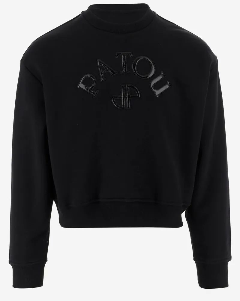Patou Sweatshirt mit Logo und JP Monogramm Black