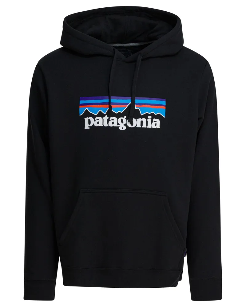 Patagonia P 6 Logo Uprisal“ Sweatshirt Black