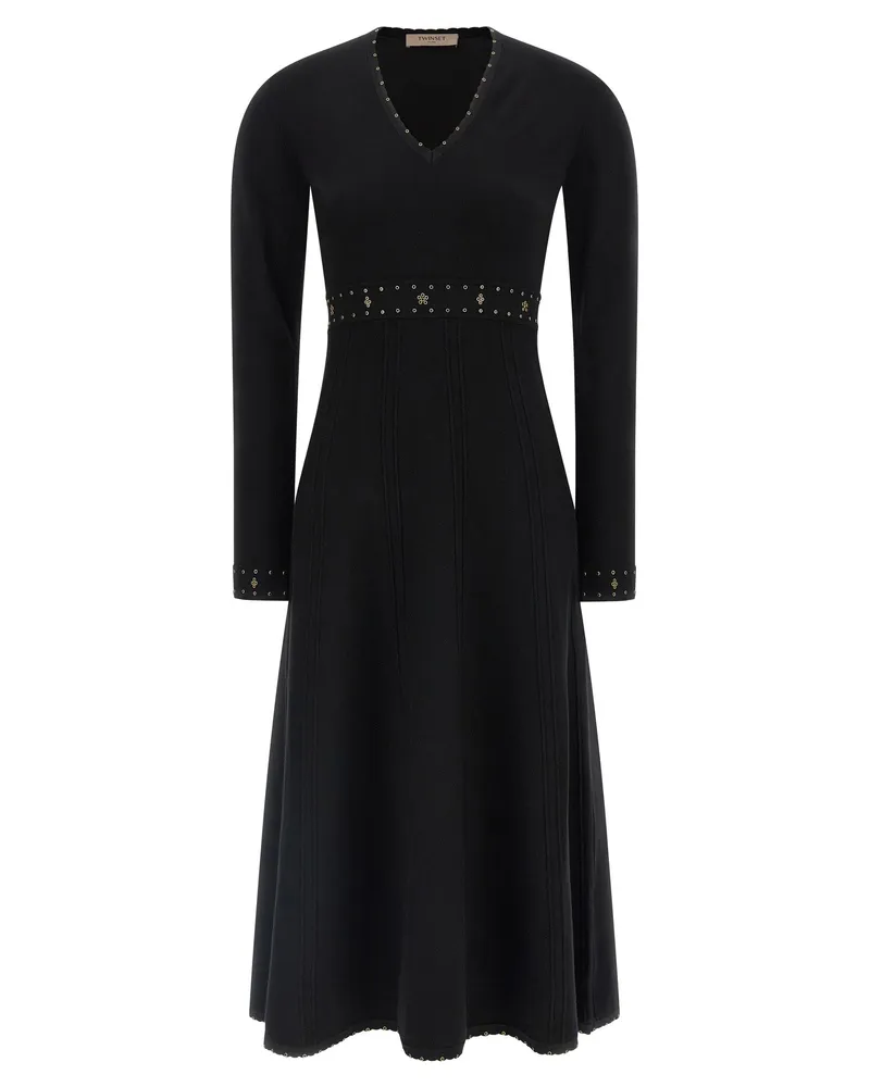 Twin-Set Twin -Set -Strass -Kleid Black