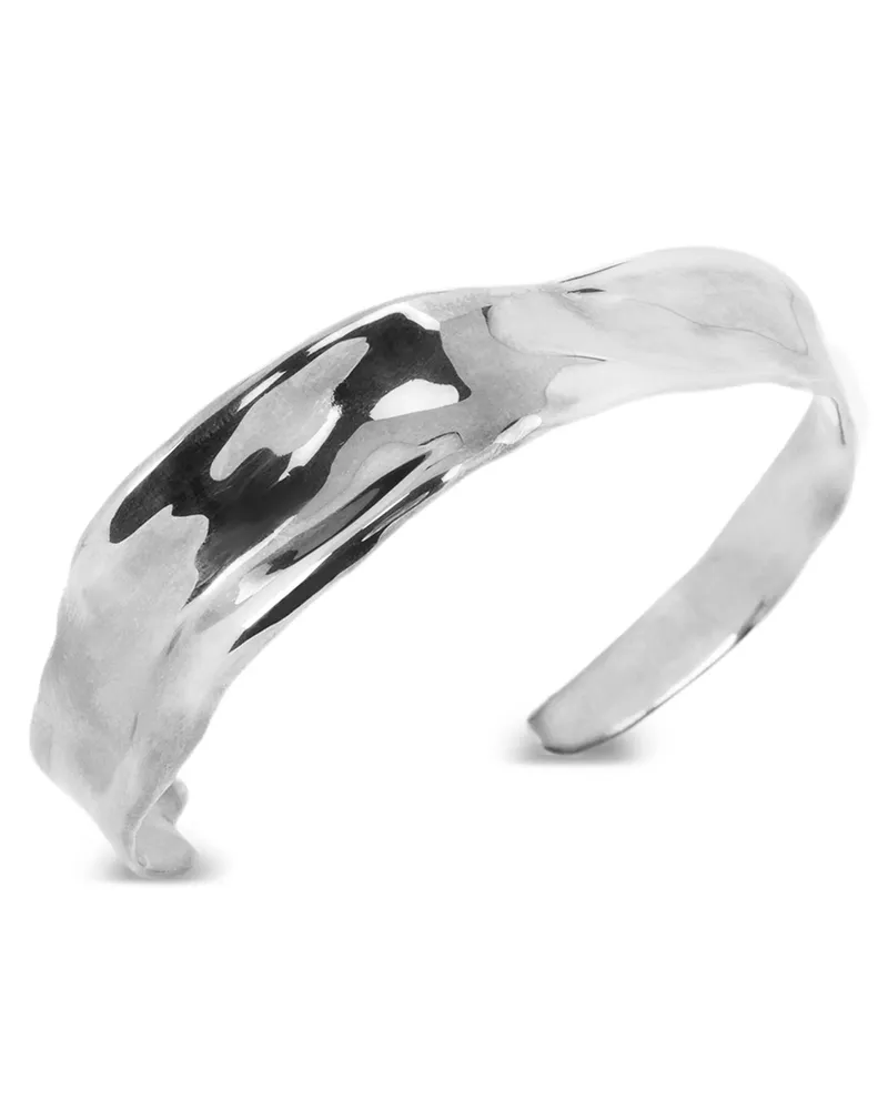 Dries van Noten Trocknen Van Note 'anatomischer Armreif' Armband Silver