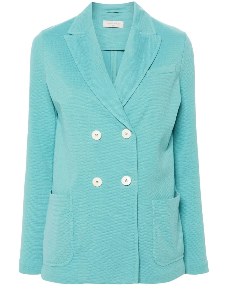 CIRCOLO 1901 Oxford Double Breasted Jacke Clear