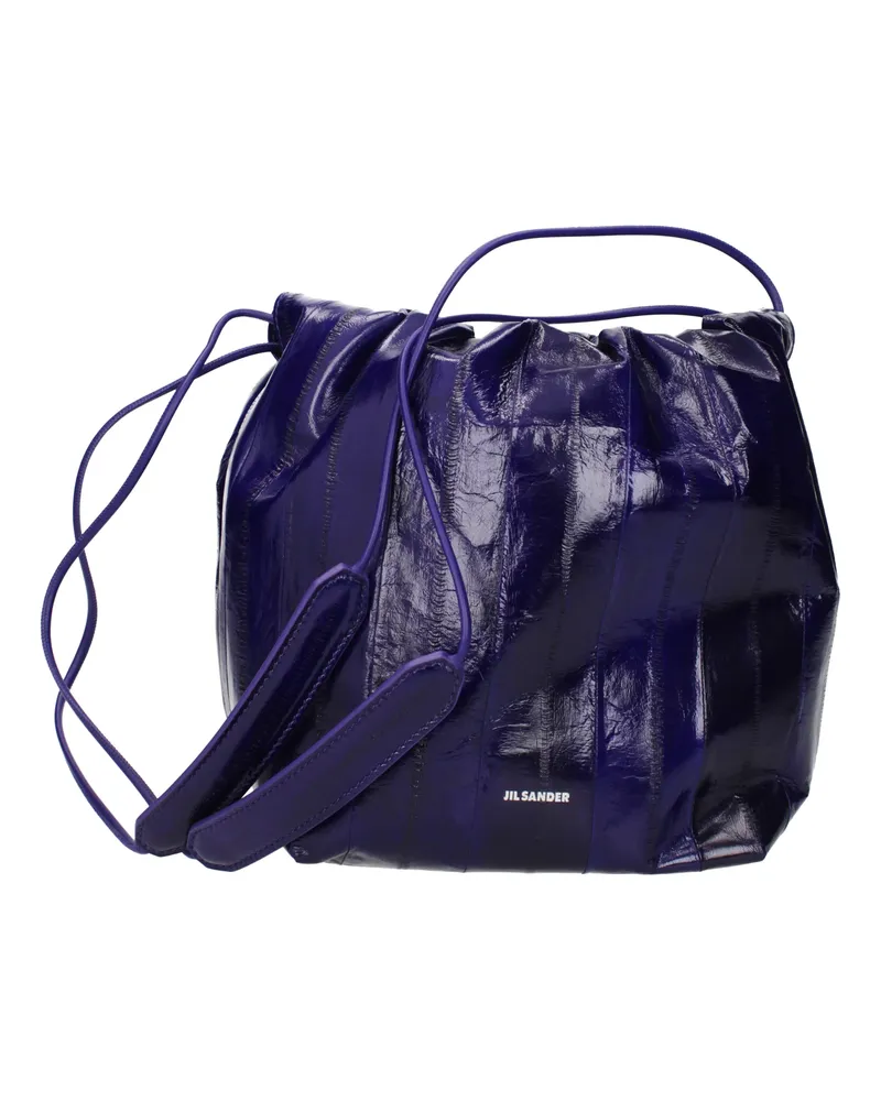Jil Sander Damens Umhängetaschen Violett/Wacholderleder -