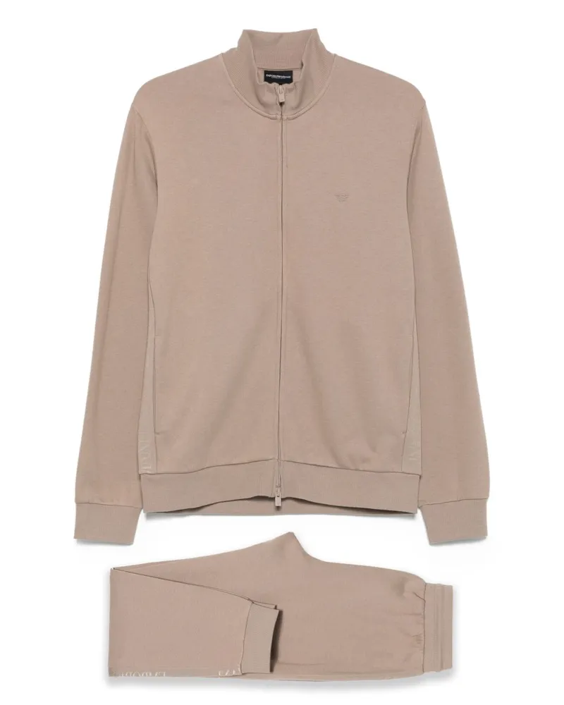 Emporio Armani Cotton Blend Tracksuit Grey