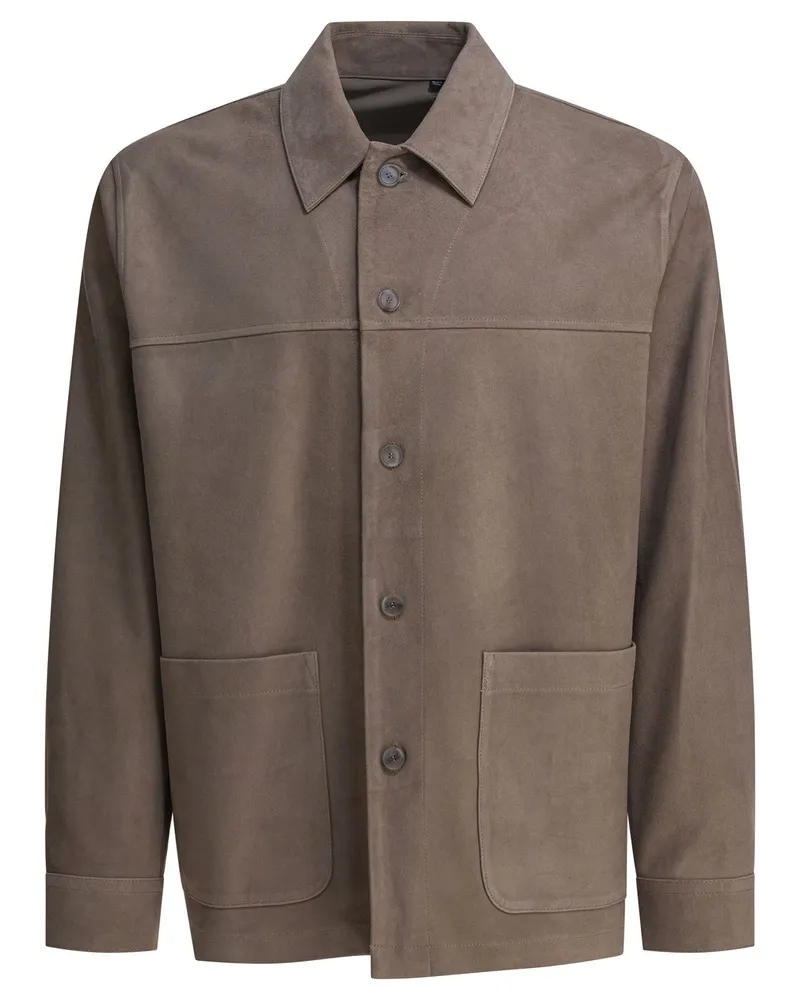 Vince Wildlederjacke Grey