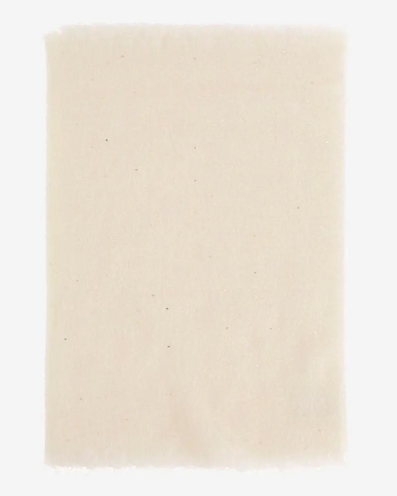 Faliero Sarti Altea Wolle Mischschal mit Pailletten White
