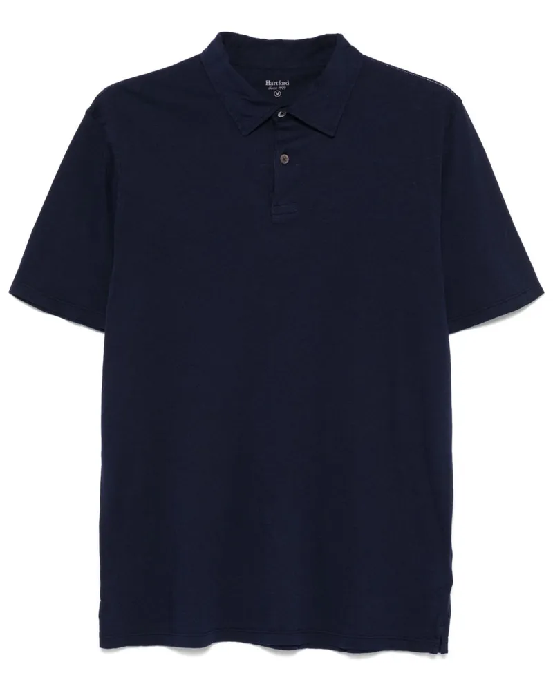 Hartford Cotton Polo -Hemd Blue