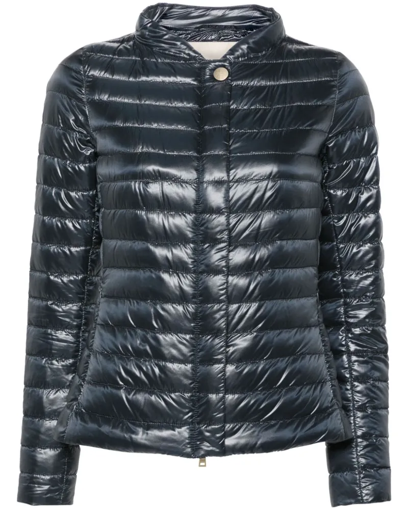 Herno Ultralight Nylon Down Jacke Blue