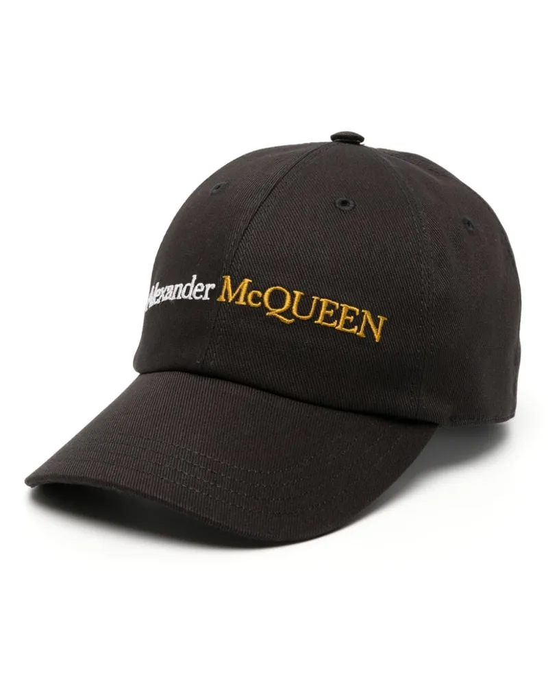 Alexander McQueen Alexander MC Queen Logo Baseballkappe Black
