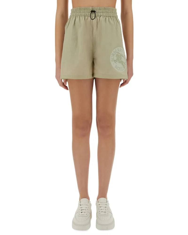 Burberry Nylon Shorts Beige