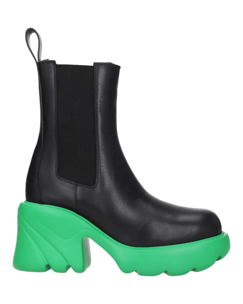 Bottega Veneta Frauen 's Lederstiefel Schwarz/Parrocchetto -