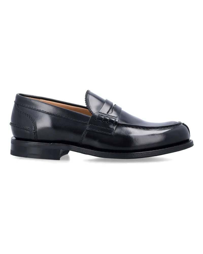 Church's Kirche's Flache Schuhe schwarz Black