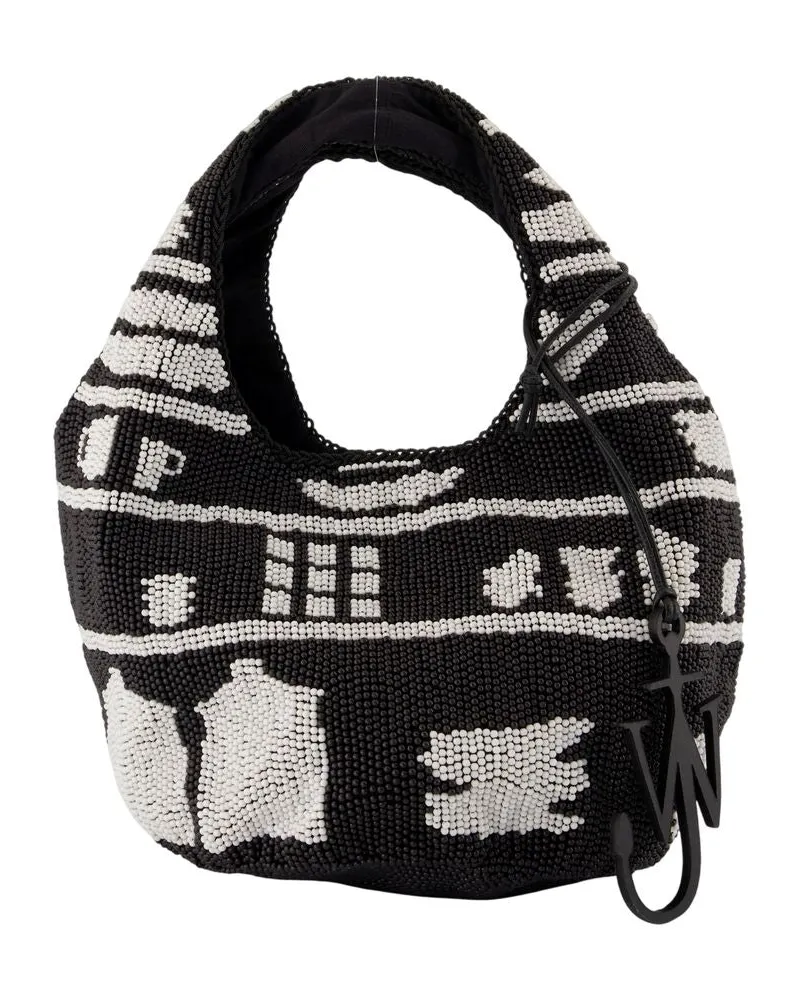 J.W.Anderson Mini Perlen -Umhängetasche  Synthetic Black Schwarz