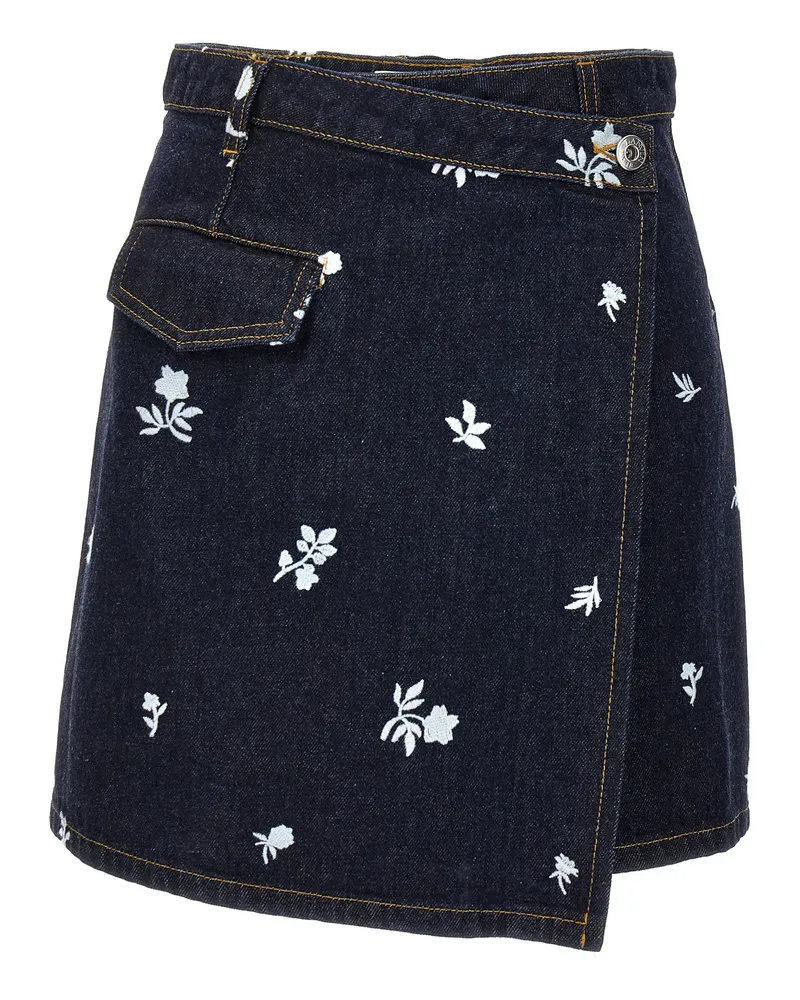 Lanvin überall im Stickrock Blue