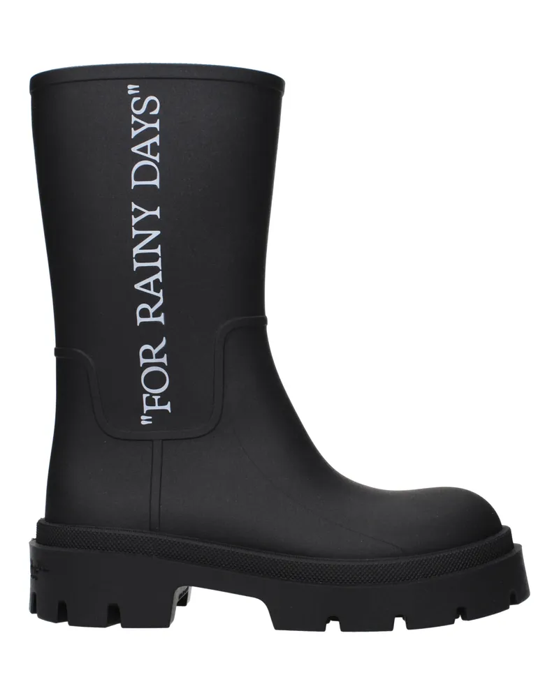 OFF-WHITE Off White Damens Gummistiefel Schwarz -