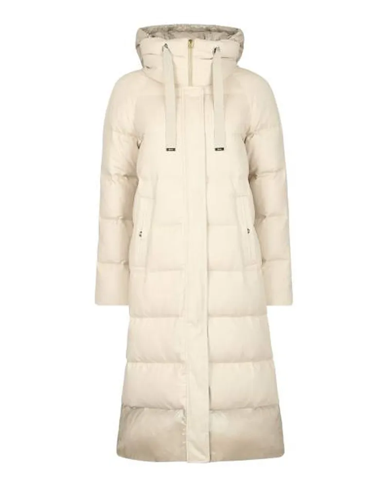 Herno Herno Seiden- und C-Mere-P-Ed-Mantel White