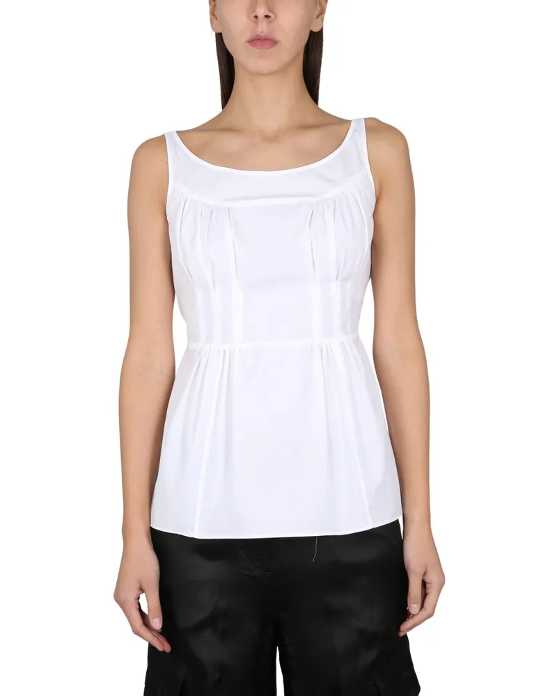 ASPESI Baumwollfell eine Fil -Oberseite White