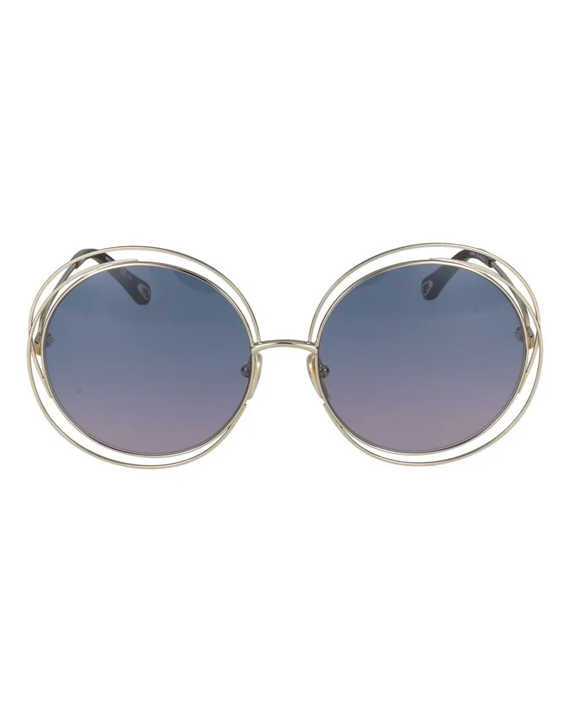 Chloé Sonnenbrille Chloé Ch0045 S 003 Gold Gold Blue /18 /140 003