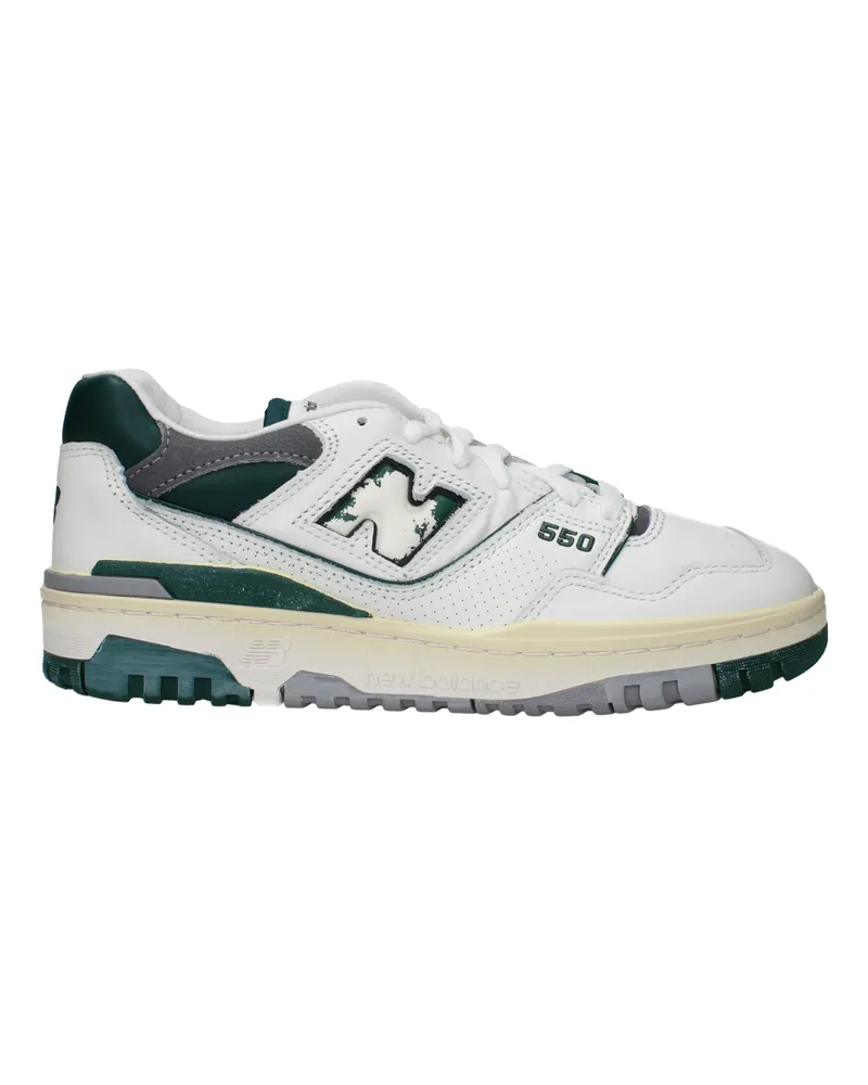 New Balance Sneakers 550 Herrens Leder Weiß/Marsh -