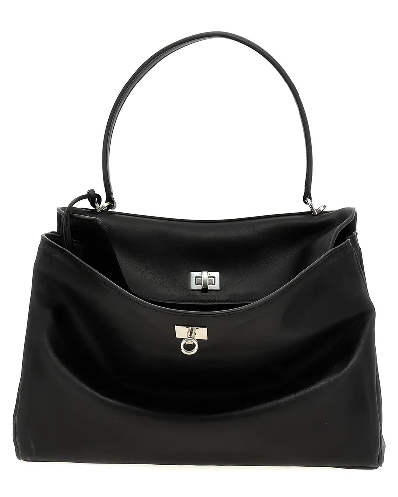 Balenciaga Medium 'Rodeo' Tasche Black