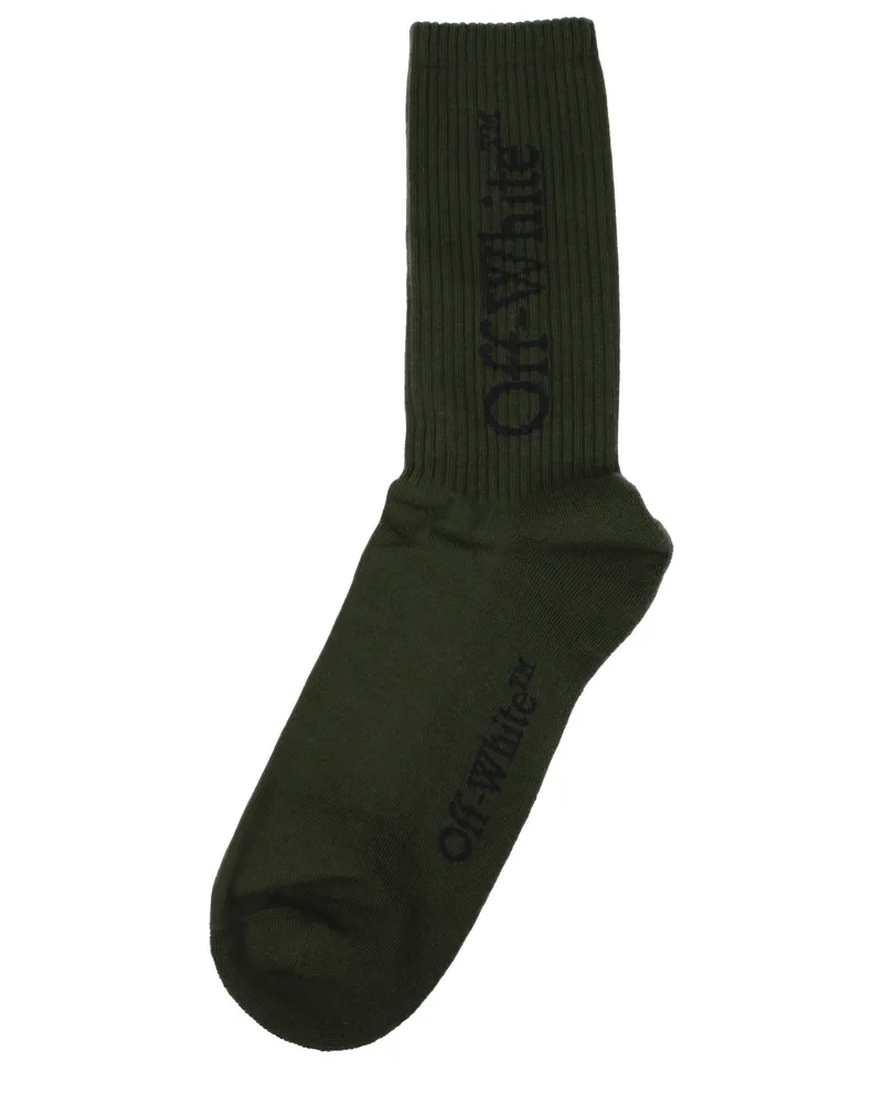 OFF-WHITE Socken und Herrens Baumwollgrüne Socken -